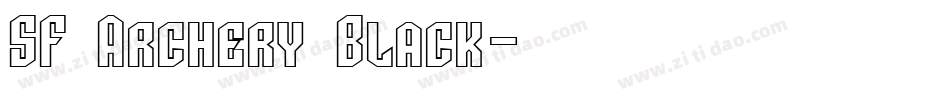 SF Archery Black字体转换